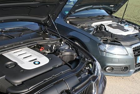 Vergleich Audi A4 3.0 TDI vs. BMW 330xd