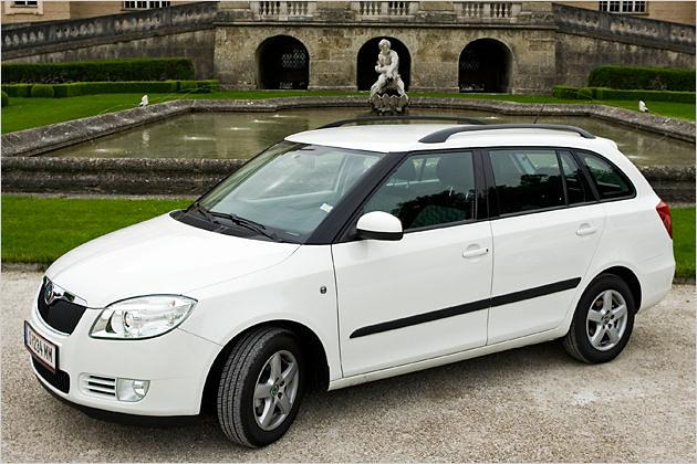 Der Fabia Combi GreenLine empfiehlt sich für sparsame Familienväter