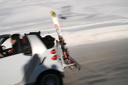 Mit dem Smart im Schnee