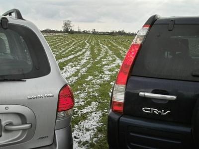 Vergleich: Honda CR-V - Hyundai Santa Fe - 4x4: Diesel oder nicht Diesel?