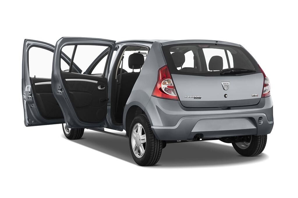 Dacia Sandero (Baujahr 2010) Laureate 5 Türen Tür geöffnet