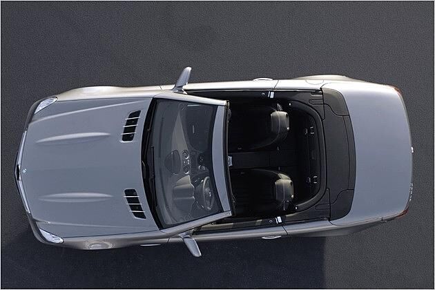 Auch von oben stimmig: Der neue Mercedes SL 350