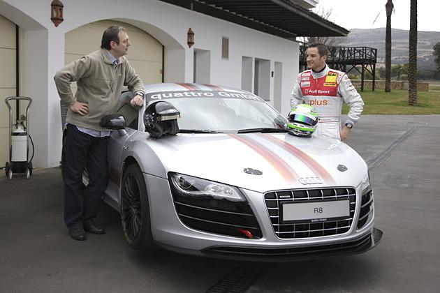Und hier der R8 von Timo Scheider, dem amtierenden Meister der Rennserie DTM