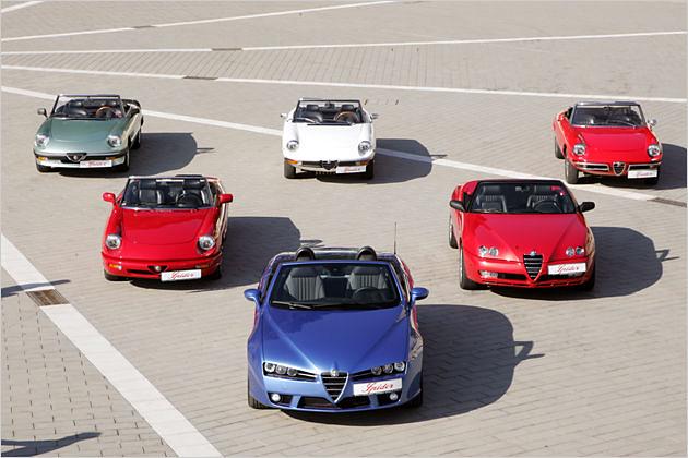 Ahnengalerie: Der aktuelle Alfa Spider und seine Vorgänger seit 1966
