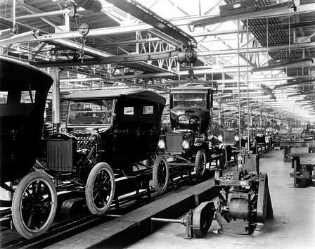 Ford T-Modell 1924 Produktionslinie