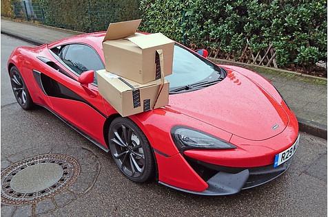 Als Einkaufswagen bietet er sich nicht gerade an.