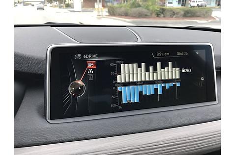 BMW X5 xDrive 40e - hier lässt sich der Verbrauch ablesen