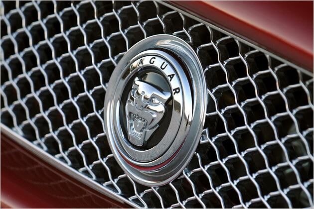 Auf dem Kühlergrill des XK prangt das Jaguar-Logo