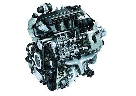 Porsche Panamera: Schnittgrafik des Panamera Turbo-Motors