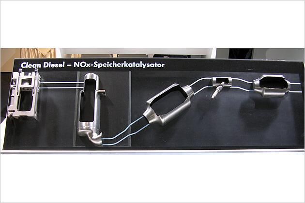 Eine Alternative zur SCR-Technik ist ein NOX-Speicherkat, wie ihn die US-Version des Jetta TDI besitzt