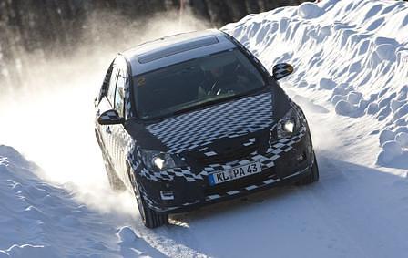 Wintertest des Opel Astra im nordschwedischen Arjeplog
