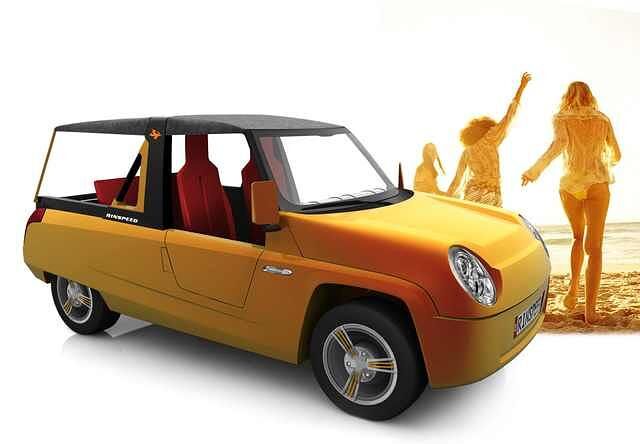 Der Rinspeed BamBoo erinnert an Strandautos der siebziger Jahre