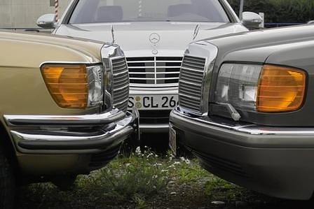 Treffen der Generationen: Mercedes S-Klasse