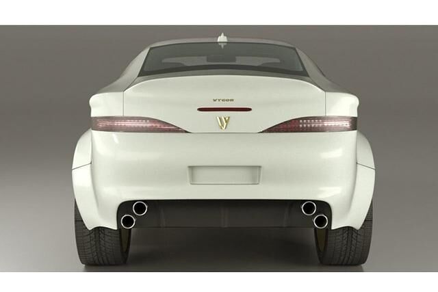 Das Heck erinnert ein wenig an Alfa und Maserati