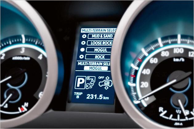 Beim "Multi-Terrain-Select-System" kann das Auto auf den Untergrund abgestimmt werden