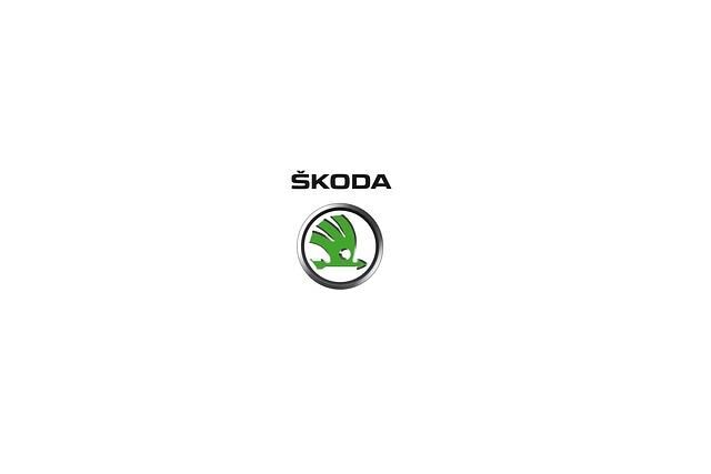 Der Grünton des neuen Skoda-Logos ist freundlicher geworden, der Schriftzug \"Skoda Auto\" verschwunden