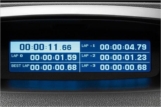 Über den optionalen R.S.-Monitor lassen sich beispielsweise Rundenzeiten speichern