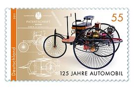 125 Jahre Automobil - Geburtstagsgrüße zum Kleben
