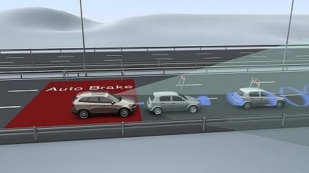Volvo S60 Kollisionswarn-System, Notbremsfunktion