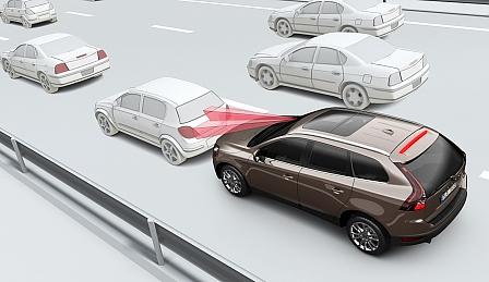 Volvo S60 Kollisionswarn-System, Notbremsfunktion
