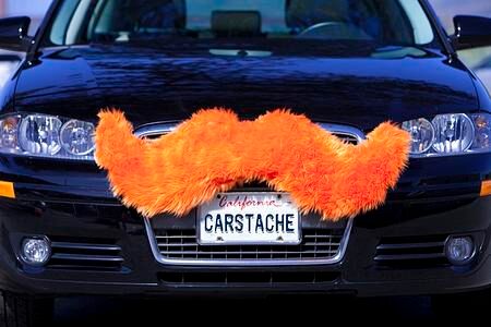 Automobiler Gesichtsschmuck - Schnurrbart für den Kühlergrill