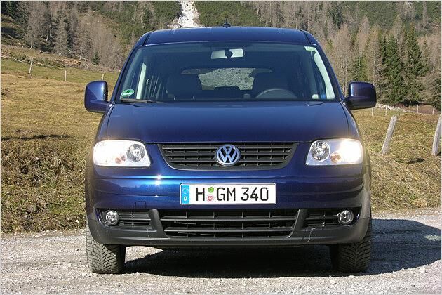 Chrom am Grill gibt es beim Caddy nicht, aber sonst ...