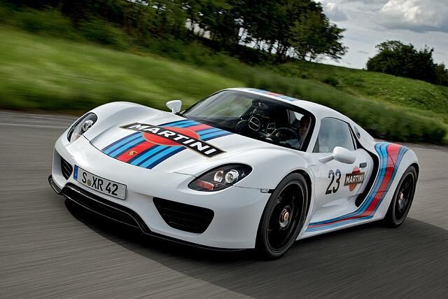 Porsche 918 Spyder-Protoyp - Öko-Renner im Martini-Trimm