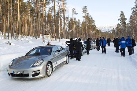 Porsche Panamera Snow and Ice in Ivalo
