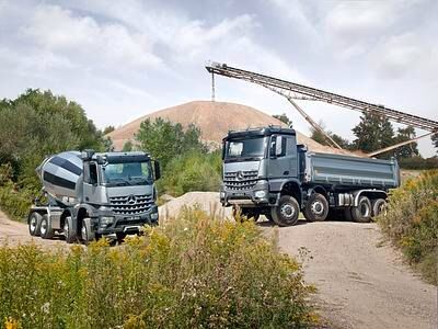Mercedes Arocs - Schwerstarbeiter auf der Baustelle