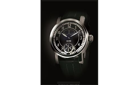 Chronometer mit Oldtimer-Blech - Urkäfer fürs Handgelenk