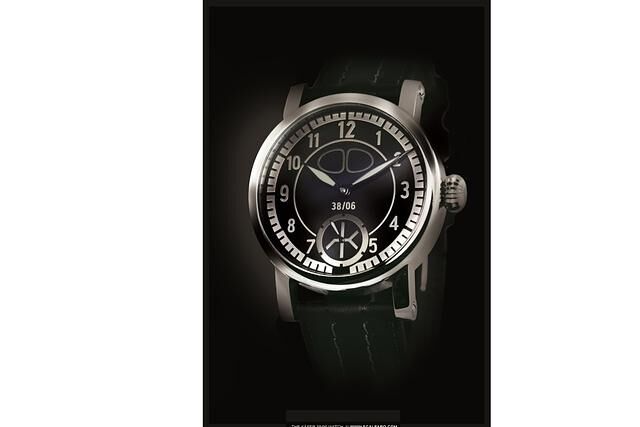 Chronometer mit Oldtimer-Blech - Urkäfer fürs Handgelenk