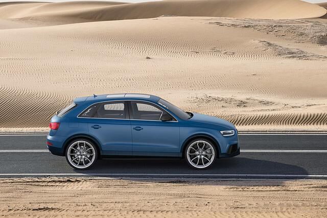 Audi setzt beim Konzeptfahrzeug auf einen speziellen Blauton, Karbon und mattes Aluminium
