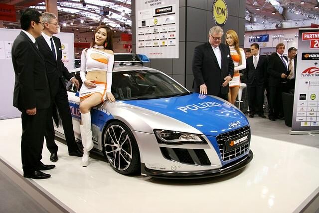 Der Polizei-R8 ist ein Showcar für sicheres Tuning