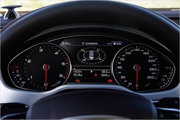 An die Informationsflut der Instrumente gewöhnt sich der Fahrer schnell