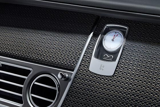Uhr mit Unendlichkeits-Symbol auf Carbon  und Alu