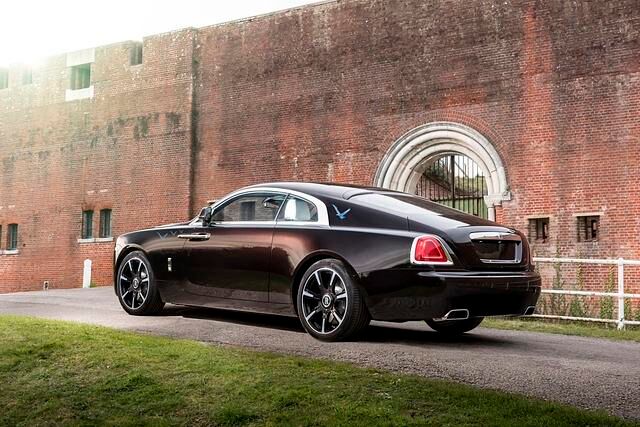 Zusätzlich wurden die C-Säulen des Tommy-Wraith mit der Britischen Nationalflagge Union Jack geschmückt