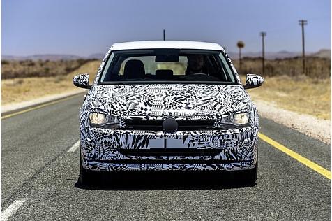 VW Polo VI Prototyp - serienmäßig gibt es nur Halogenlicht