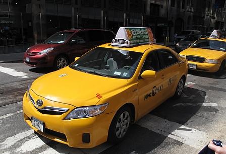 Hybridfahrzeuge der Stadt New York