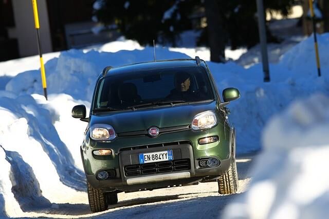 Den Kleinstwagen Fiat Panda gibt es auf Wunsch mit Allradtechnik