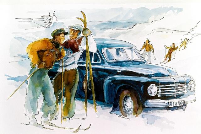 Volvo PV 444 - Werbung aus dem Jahr 1947