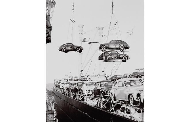 Volvo PV 444: Verschiffung für den US-Markt 1957