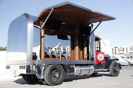 Ein Bierwagen auf einem 1931-Chassis.