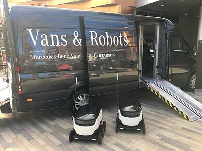 Transporter-Branche - Wenn der Post-Roboter zweimal klingelt