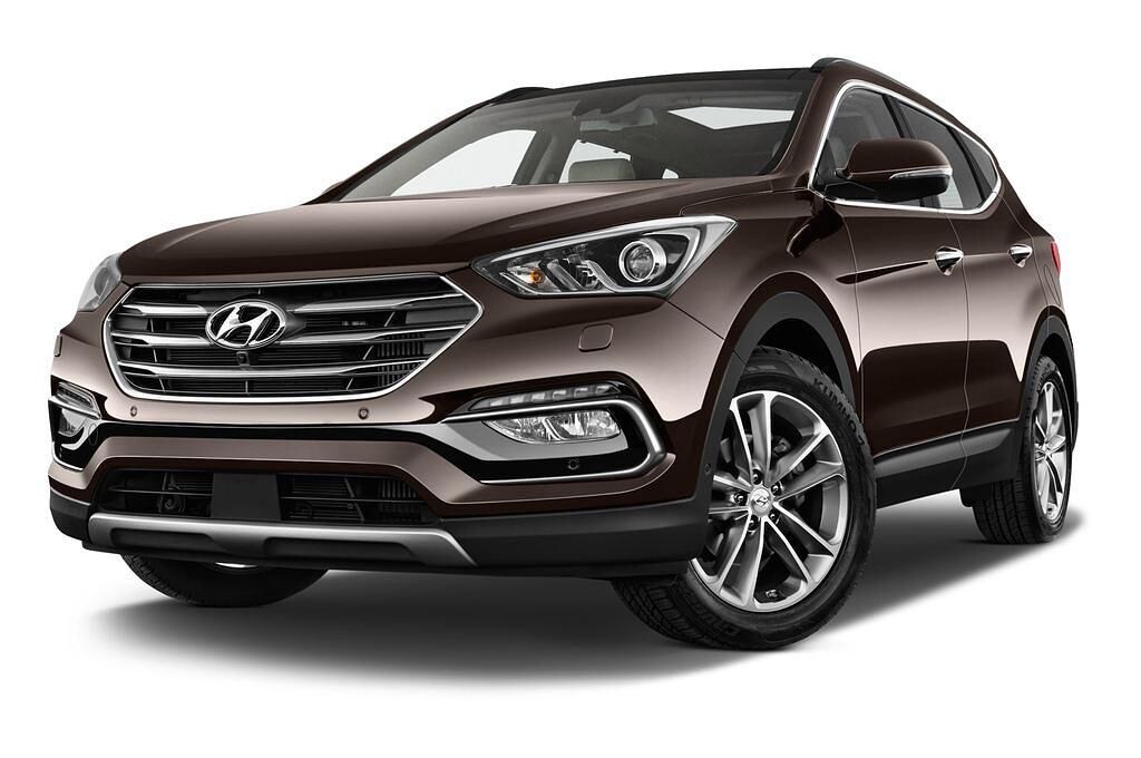 Hyundai Santa Fe (Baujahr 2016) Premium 5 Türen seitlich vorne mit Felge
