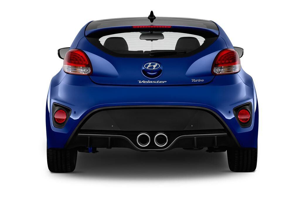 Hyundai Veloster (Baujahr 2013) Turbo 3 Türen Heckansicht