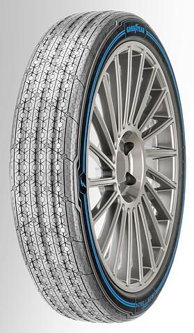 Mit dem IntelliGrip Urban zeigt Goodyear in Genf einen Konzeptreifen, der in vier bis fünf Jahren auf den Markt kommen könnte