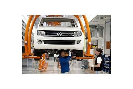 Am Netz: Amarok-Fertigung in Hannover