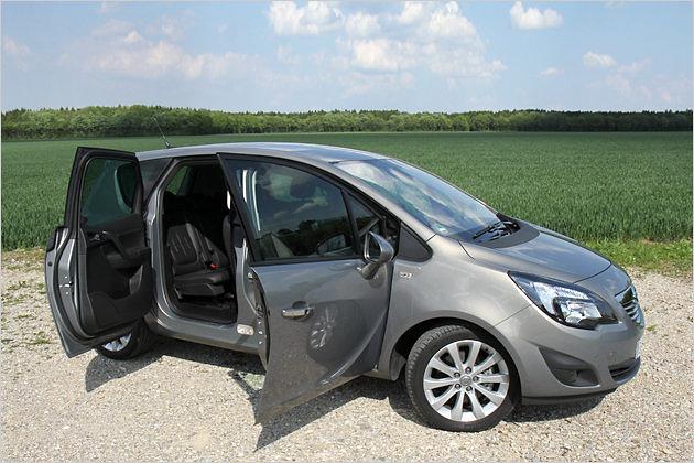 Der Clou am Meriva sind die gegenläufig öffnenden Türen