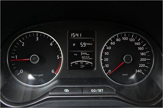 5,9 Liter auf 100 Kilometer war nur ein Momentanwert, durchscnittlich brauchten wir 5,3 Liter