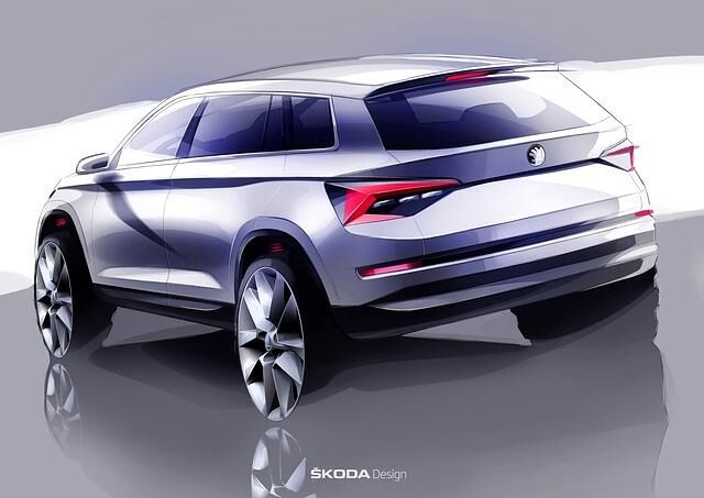 Bis zu sieben Sitze soll der über 4,70 Meter lange Skoda Kodiaq bieten